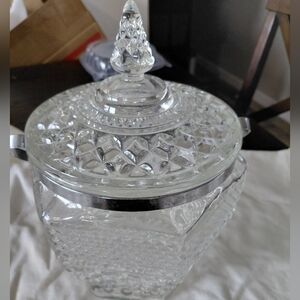 Vintage Anchor Hocking Wexford Glass Ice Bucket